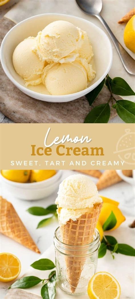 Tangy And Creamy Lemon Ice Cream Recipe