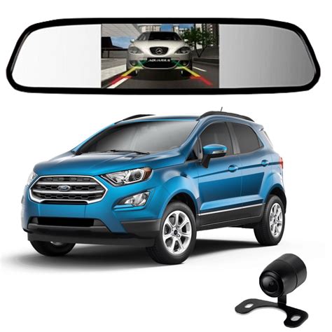 Camera De Re Espelho Retrovisor Tela Ford Ecosport Submarino