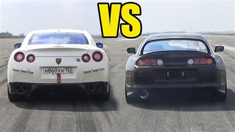 Toyota Supra Mk4 Vs Nissan Gt R R35 🚀acceleration Sound🚀 Youtube