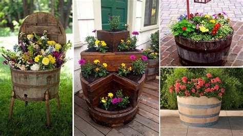 35 Creative Ideas For Reusing Old Wine Barrels DIY Gardening YouTube