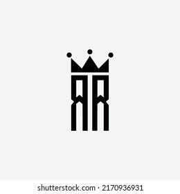 Rr Logo Monogram Emblem Style Crown 库存矢量图免版税2170936931 Shutterstock