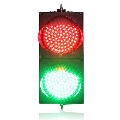 Waterproof Mm Pc Housing Red Green Led Traffic Signal Light Wide