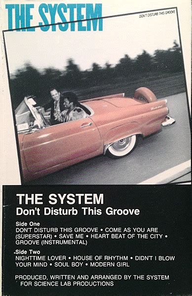 The System Don T Disturb This Groove Cassette Discogs