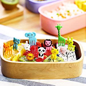 DECARETA 40 PCS Fourchette à Fruits Enfants Pics à Fruits Animaux