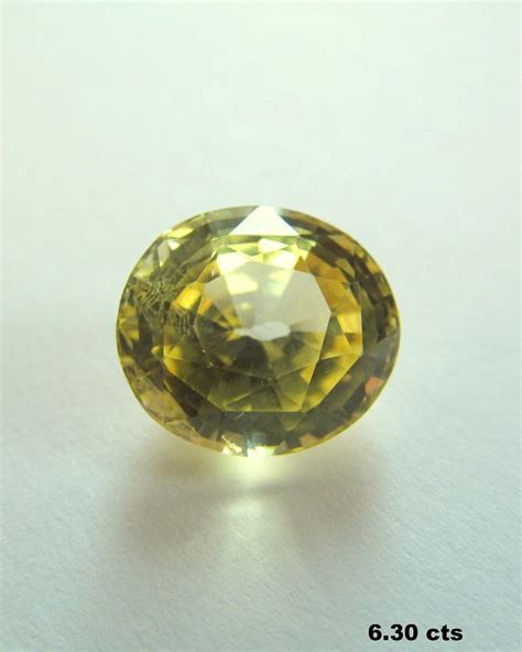 Natural Unheated Yellow Sapphire Loose Gemstone 6 30 Ct Ceylon Gems