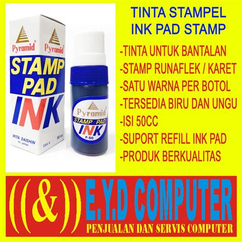 Jual Tinta Stempel Stamp Pad Ink Pyramid Cap Tempel Stampel Karet