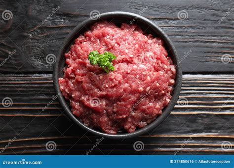 Ingredient For Cooking Grilled Meat Ground Meat Stock Photo Image