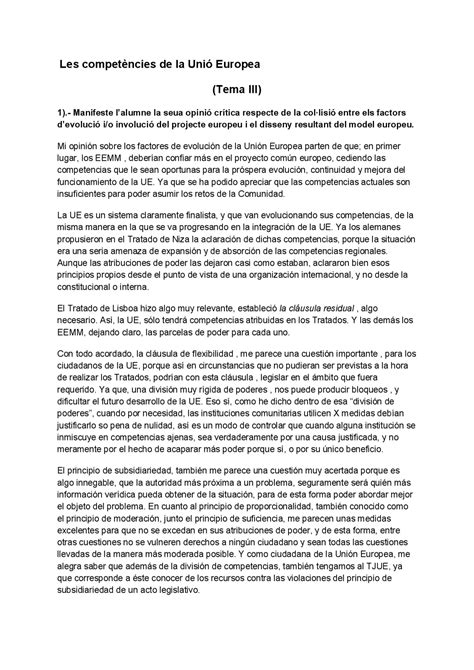 UNIÓN EUROPEA - OPINIÓN Y SU ESTRUCTURA - Docsity 