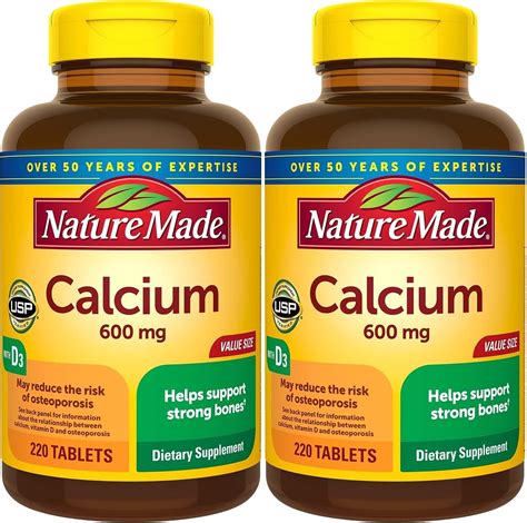 Amazon Kirkland Signature Calcium 600 Mg With Vitamin D3 500