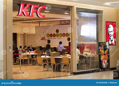 Kfc restaurant in Thailand editorial photo. Image of indoor - 59636586