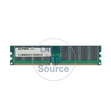 Elpida EBD52UC8AJFA 6B 512MB DDR PC 2700 Non ECC Unbuffered 184 Pins