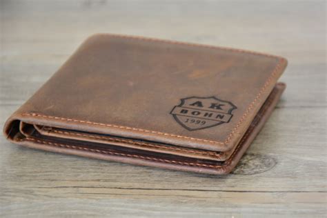 Personalized Mens Wallet Engraved Walletcustom-made Leather - Etsy