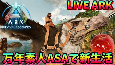 【ark Survival Ascended】4 新生ark Asaを遊び倒す！ドエディ アンキロ カワウソ欲しい Live配信【asa