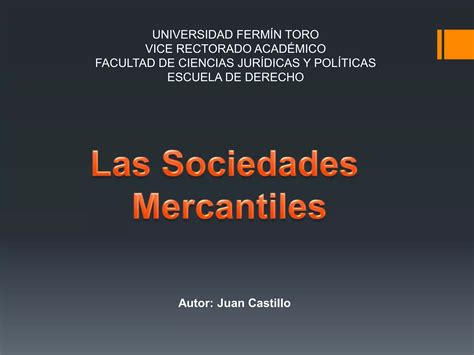 Sociedades Mercantiles PPT Descarga Gratuita