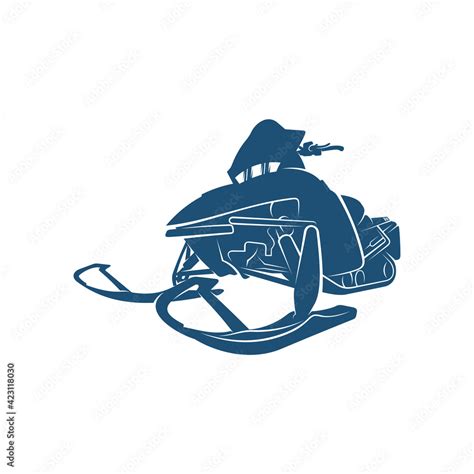 Snowmobile design vector illustration, Creative Snowmobile logo design ...