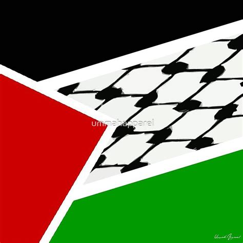 "Palestine Keffiyeh Flag" by ummahapparel | Redbubble