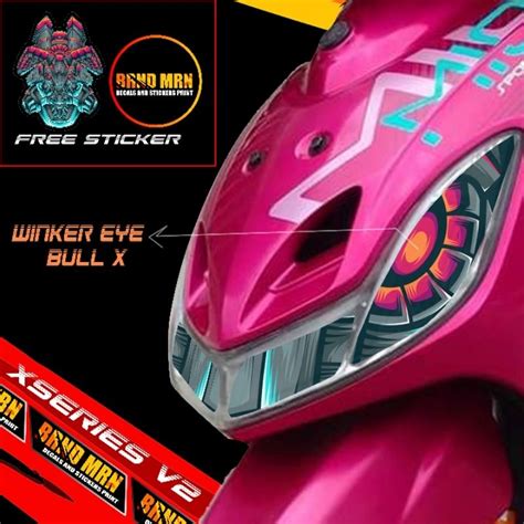 Yamaha Mio Sporty Winker Eye Sticker Tint Protector Xseriesv Design