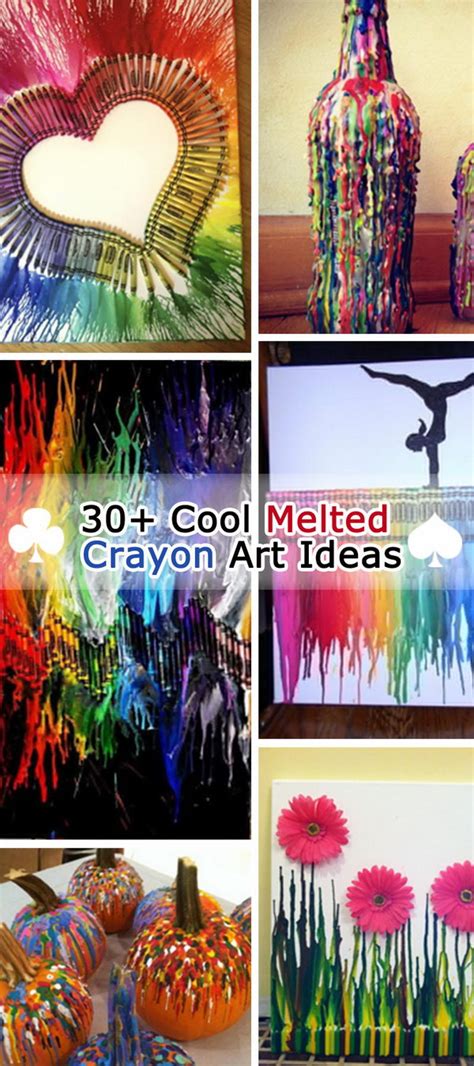 30+ Cool Melted Crayon Art Ideas - Hative