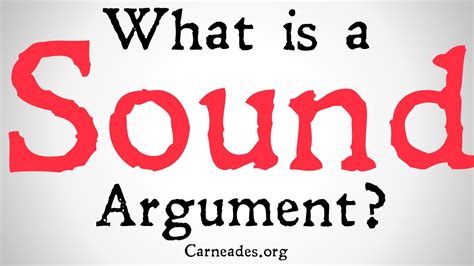 What Is A Sound Argument In Philosophy