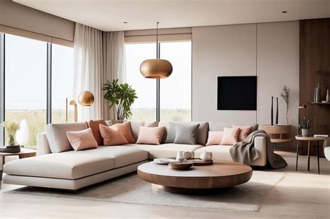 premium photo modern interior design  living room