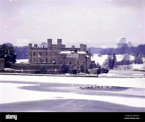 Leeds Castle. Kent. in winter Stock Photo - Alamy