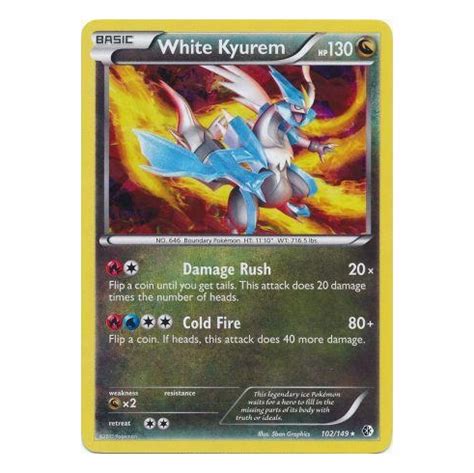 White Kyurem Pokemon Card