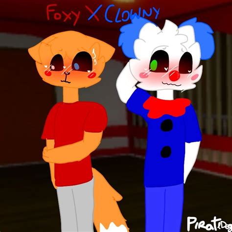 Foxy X Clowny ♥ω♥ By Meh Payasos Memes De Perros Chistosos Dibujos