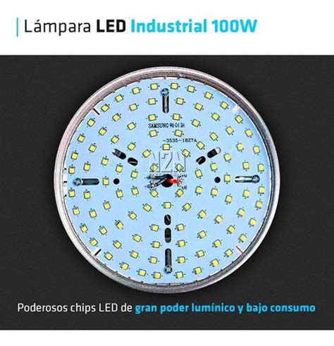 Lampara Led Galponera W E Foco Industrial K Cuotas N M