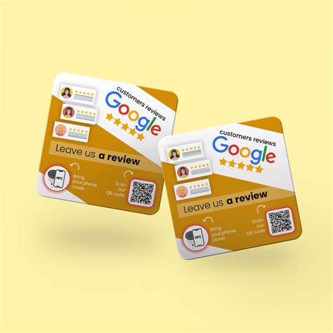 Placas NFC Reseñas de Google