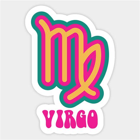 Virgo Zodiac Sign Sticker