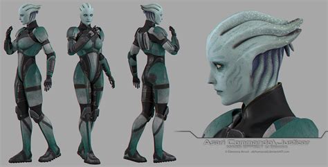 Asari Commandojusticar By Elyhumanoid On Deviantart