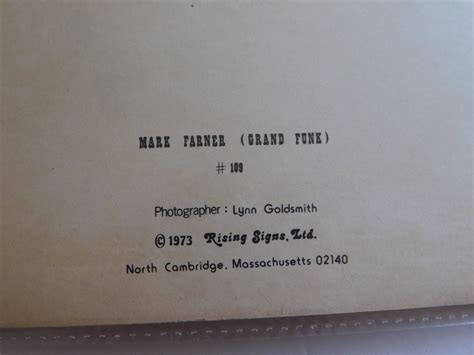 Original Mark Farner Grand Funk Railroad Concert Poster Photo Card