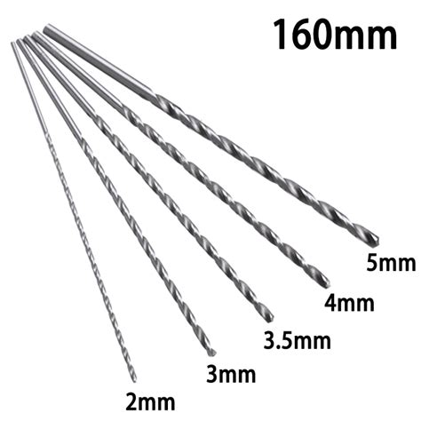 2mm 3mm 3 5mm 4mm 5mm Diameter Drill Bit Extra Long HSS Straight Shank