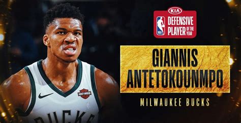 Giannis Antetokounmpo Named Nba Defensive Player Of The Year