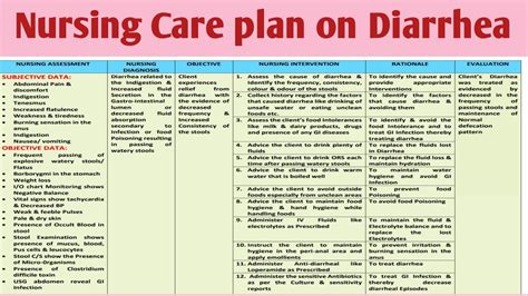 Nursing Care Plan For Diarrhea Nursing Care Plan Asse