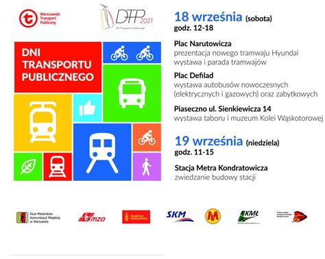 Dni Transportu Publicznego 2021 ZTM Warszawa