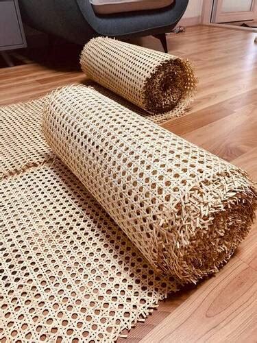 Natural Hexagon Rattan Cane Webbing Roll For Cabinet Console Diy