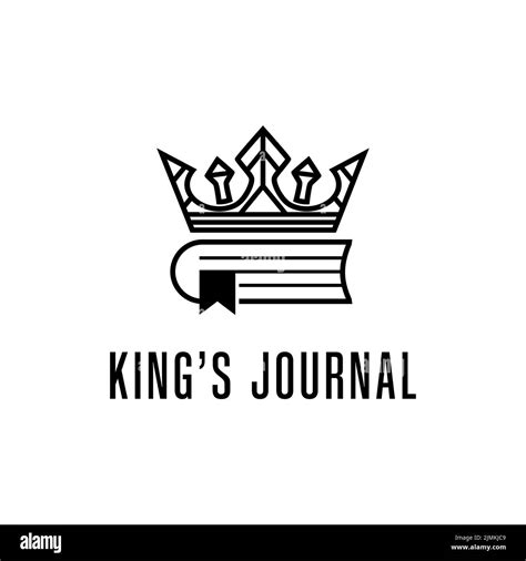Crown Royal And Book Journal Logo Design Vector Stock Vector Image