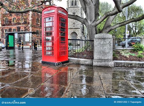 Rainy London Stock Photo Image Of Britain London Sidewalk 29051202