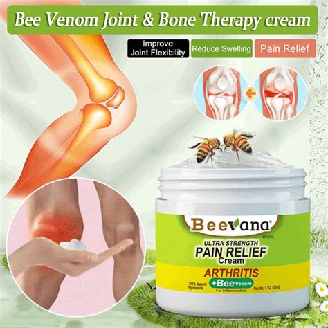 Beevana Bee Venom Joint And Bone Therapy Cream Arthritis Pain Relief