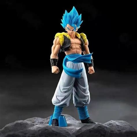 31 Cm Anime Dragon Ball Z Super Saiyan Blue Gogeta Pvc Action Figur