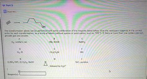 SOLVED Part 3 Incorect OH The Transformation Above Can Be Performed