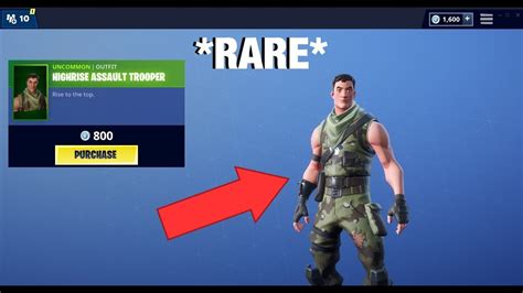 Rare Highrise Assault Trooper Is Back In Fortnite Item Shop May 12 2020 Last Seen 418 Days