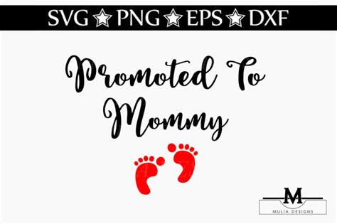 Promoted To Mommy Svg By Mulia Designs Thehungryjpeg