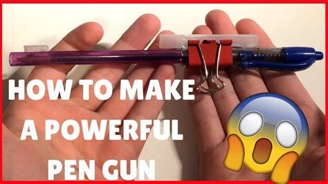 How To Make A Pen Gun Sniper Rifle Shoots Over 20 Feet How To Ep