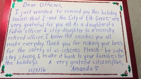 Very Grateful Girl Sends Elk Grove Police Thank You Letter Abc10