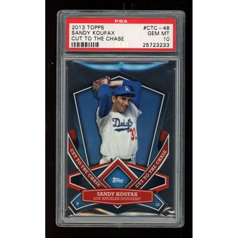 Sandy Koufax 2013 Topps Cut To The Chase #CTC48 (PSA 10) | Pristine Auction