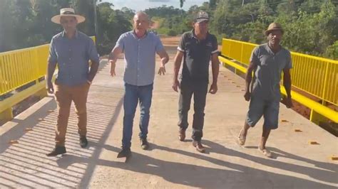 Deputado Ezequiel Neiva Inspeciona A Conclus O Da Ponte De Concreto