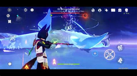 Tighnari Solo All Devouring Narwhal Weekly Boss Genshin Impact Youtube