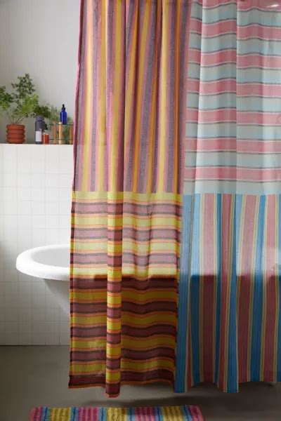 Jax Striped Shower Curtain Urban Outfitters